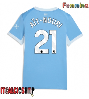 Manchester City Rayan Ait-Nouri #21 Prima Maglia Femmina 2026-27 Manica Corta